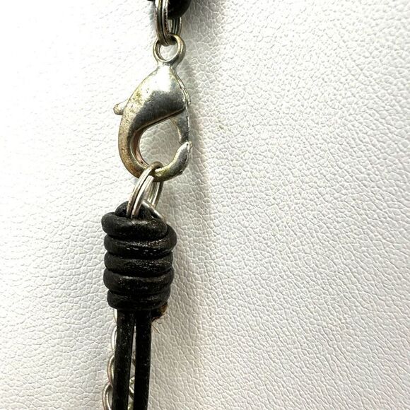 Nakamol brown  and cream pearl multi strand long chain necklace - Picture 6 of 15